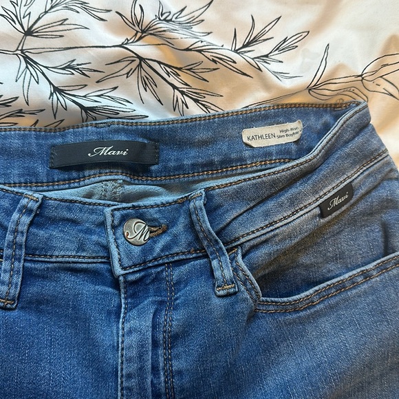 Mavi Blue Skinny Jeans Stretchy Denim Size 27 - Picture 2 of 7